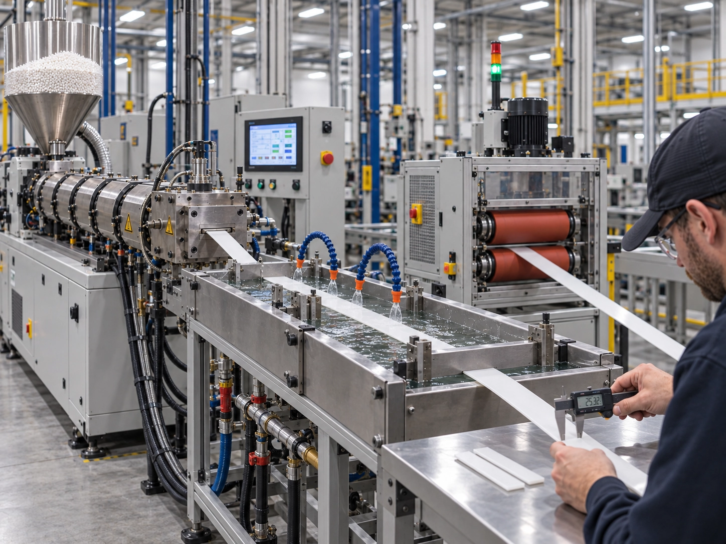 Productie van platte ABS-kunststofstrips op maat: van ontwerp van extrusiemat...